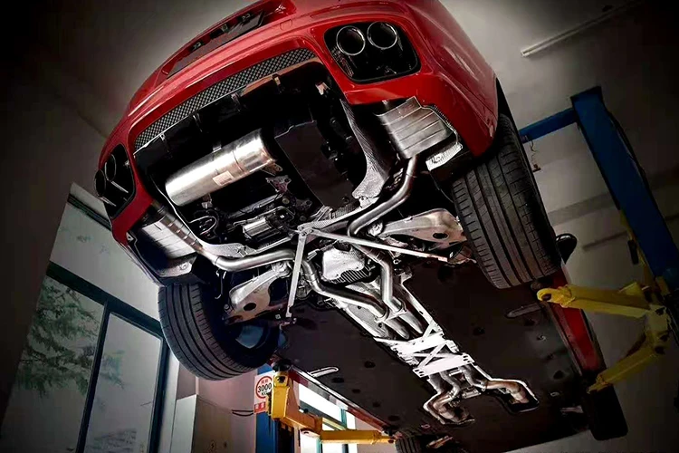 Full Set Carbon Fiber Exhaust Tips Air Valvetronic Muffler Exhaust 997 For Porsche 996 Exhaust