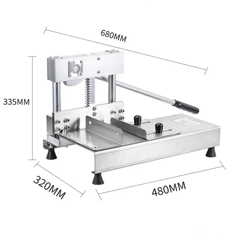 BX-ST700 304 Stainless Steel Meat Cutting Machine Pig Trotters Ribs Bone Cutter Safe Health Manual Meat Cutter