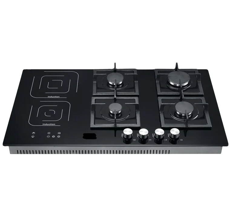 Электрическая комбинированная индукционная плита 90 см с 6 горелками