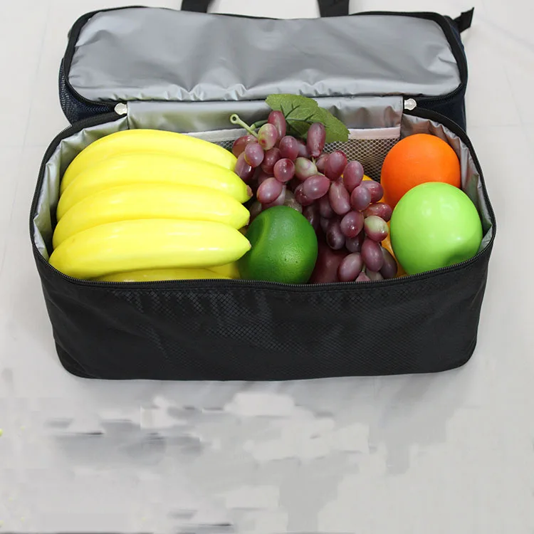 600D Polyester Multifunctional Insulated Handbag Picnic Beach Bag with Cooler