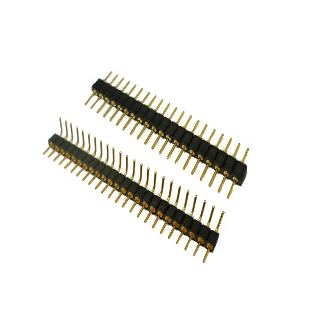Однорядный штырьковый разъем с шагом RA DIP 2,54 мм обработанный круглый штыревой адаптер IC