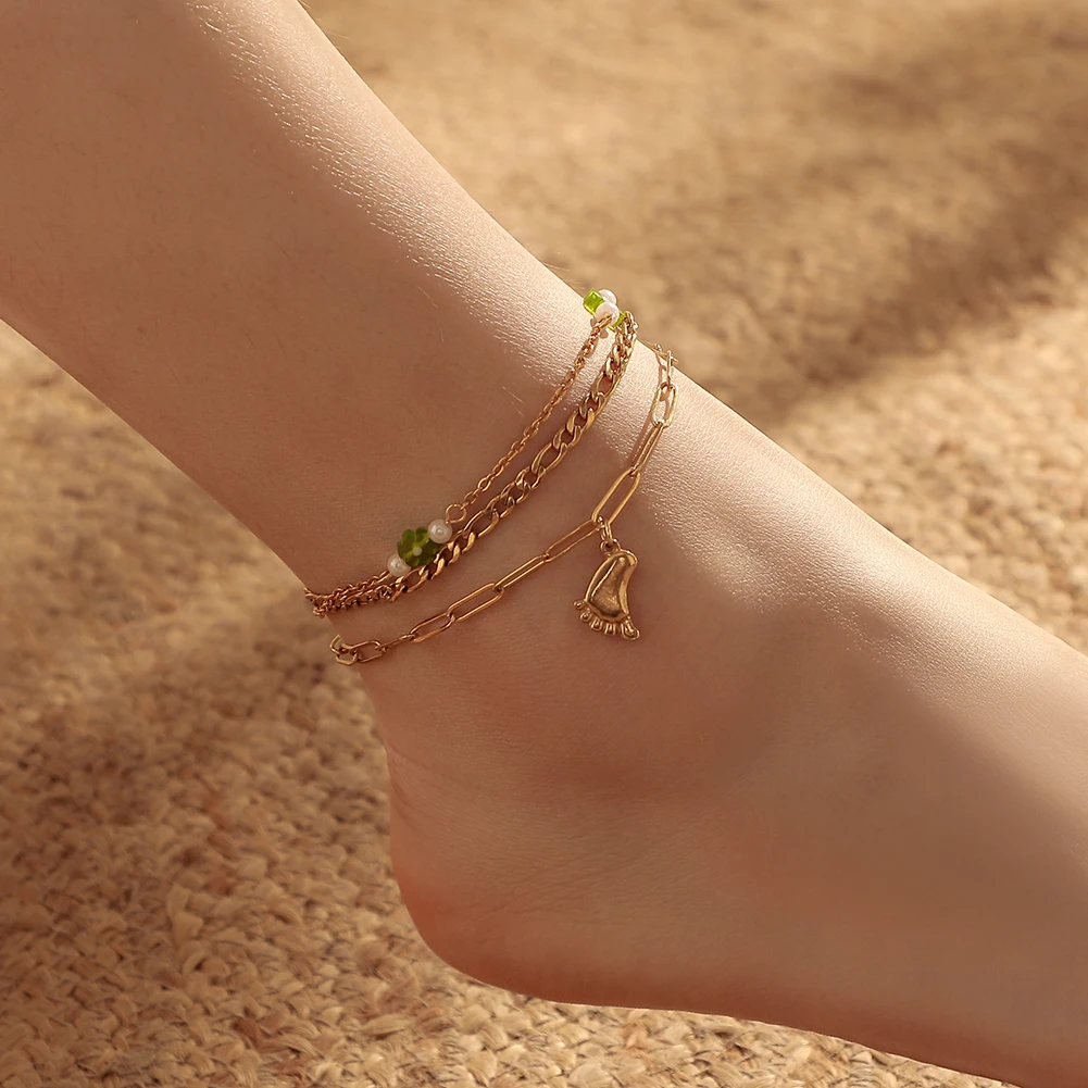 Factory hot sale cicret bracelet friendship bracelet golden chain anklet suitable for parties