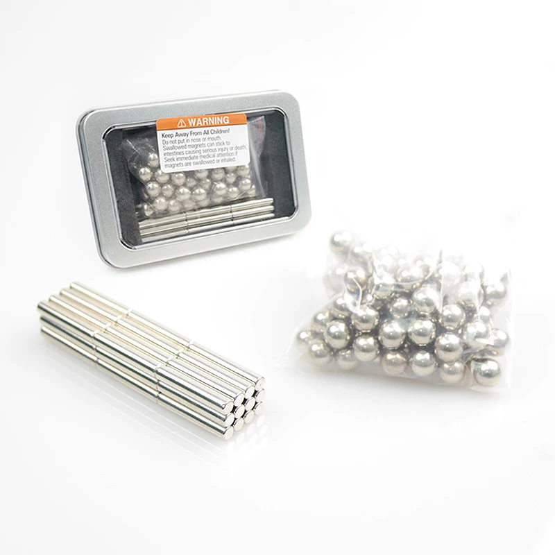Hot Sale 3D Building Blocks Permanent Magnet Neodymium Magnetic Stick And Ball Set Toy with 108 Sticks and 81 Balls