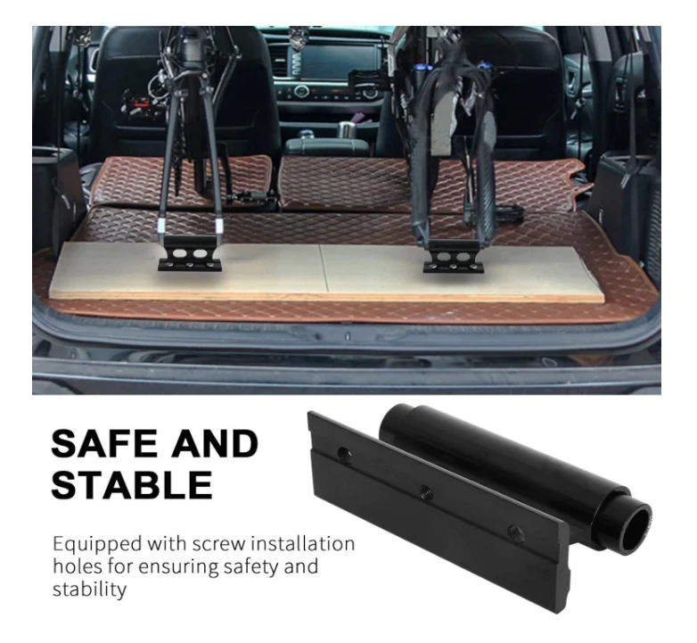 Universal quick release bicycle front fork bracket car roof rack bicycle bracket with adapter