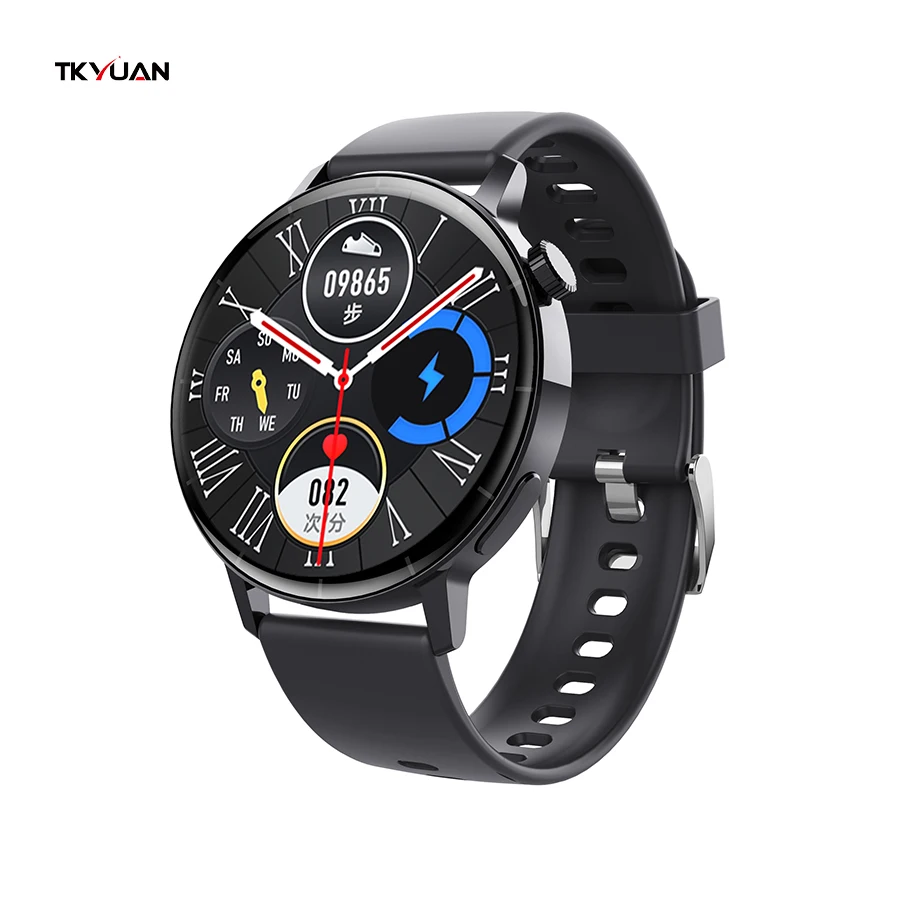 TKYUAN F22R Smartwatch 1.32 Round screen measuring body temperature blood glucose Heart rate wristband BT call sport smart watch