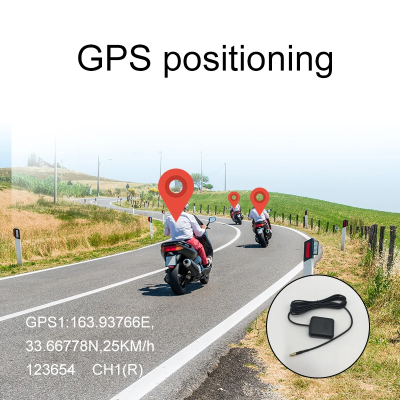 4G Motorcycle DVR Dash Camera Waterproof WiFi Dual HD 1080P FHD Front Rear View Motorcycle Camera GPS Recorder Remote monitoring