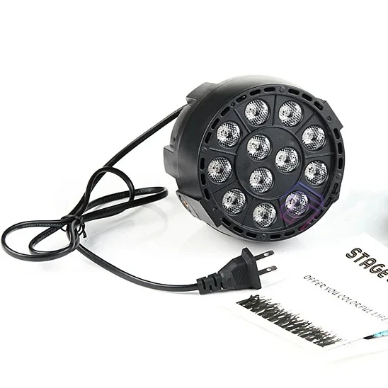 Мини 3-в-1 RGB DMX512 светодиодный плоский световой бар 1 Вт 12 глаз сценический проектор для танцпола свадебное оборудование диджея 100 RGBW Луч KTV