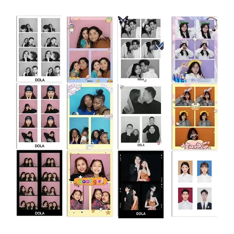 Digital Dual Port Printers Photobooth Backdrop Instant Printer New Polaroid Photo Booth Photography Kits