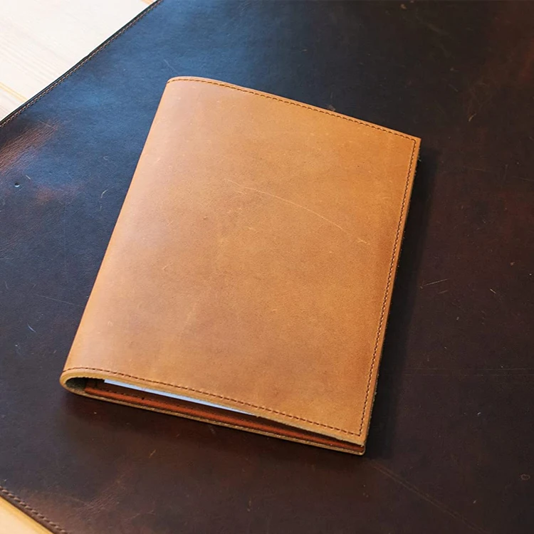 Business Executive PU Leather Cover Notepad Portfolio File Folder