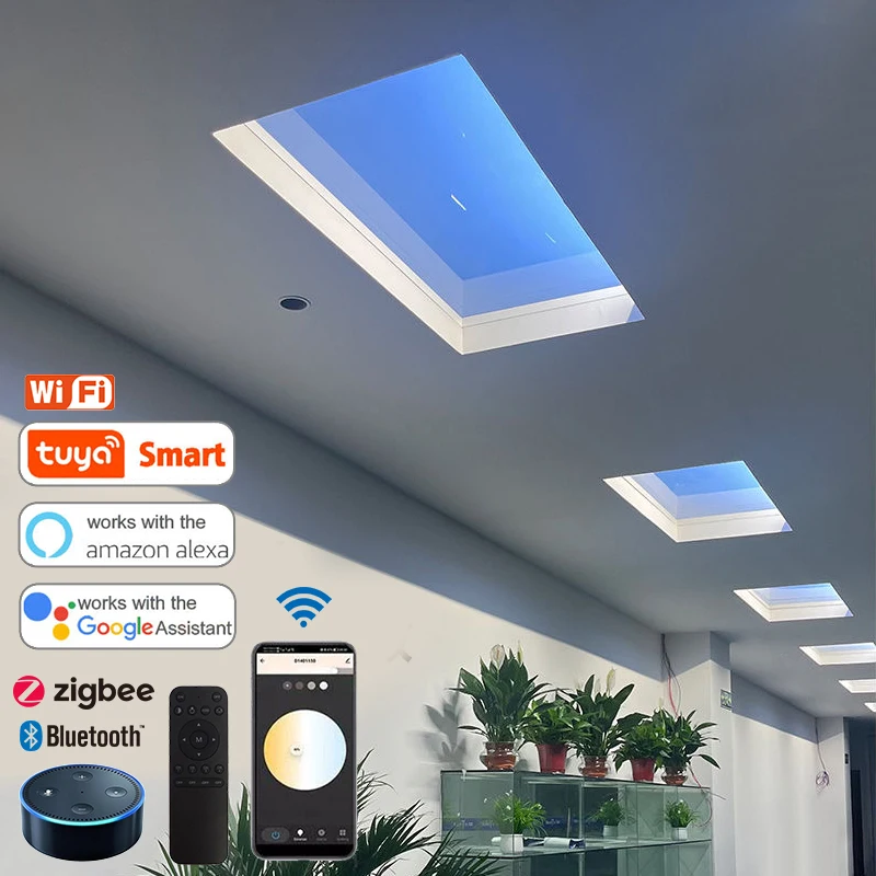 Graphic beautiful scenery factory price led curtain sky panel light