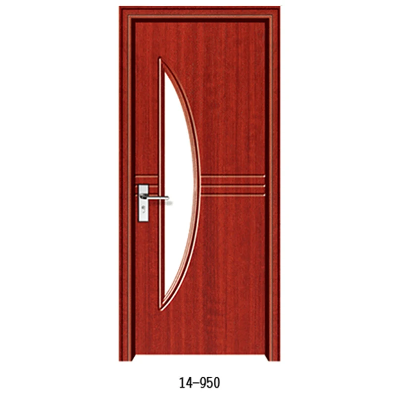 Free Spare Parts Morden Design Internal Shower Bathroom Hdf Interior Glass Pvc Wooden Door With Frames