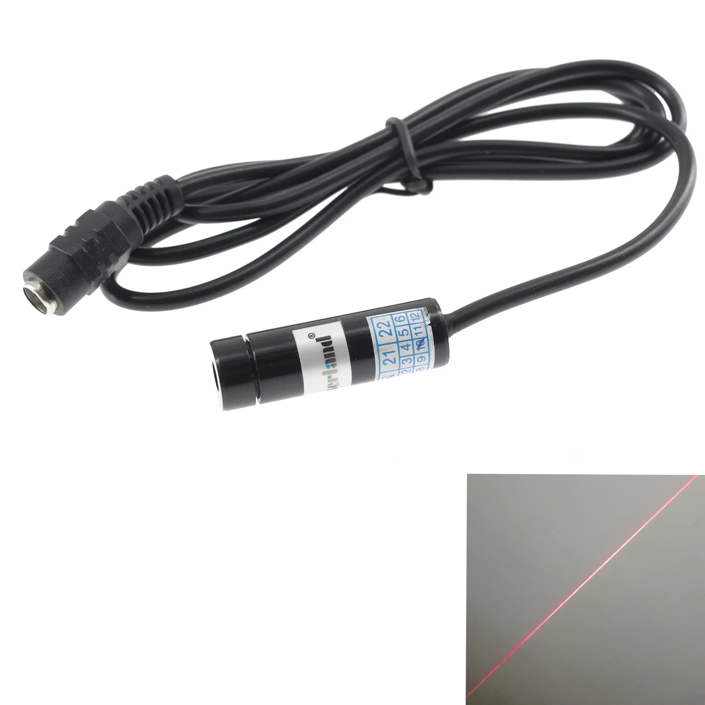 12*40mm Focusable 650nm 5mW 50mW Red Line Laser Module DC 3V-5v Glass Lens for Sewing Embroidery Works Cloth Cutting Machine