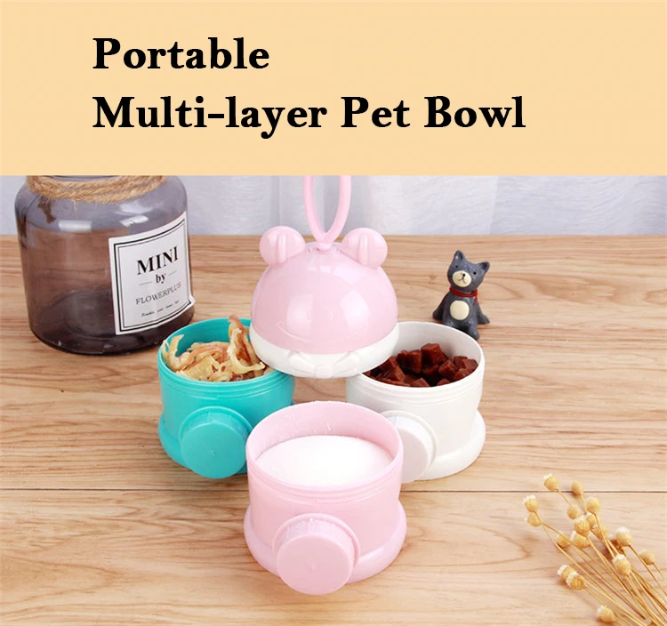 Оптовая продажа, новый дизайн, портативная складная кормушка для домашних животных, уличная дорожная сумка для лакомств для домашних животных