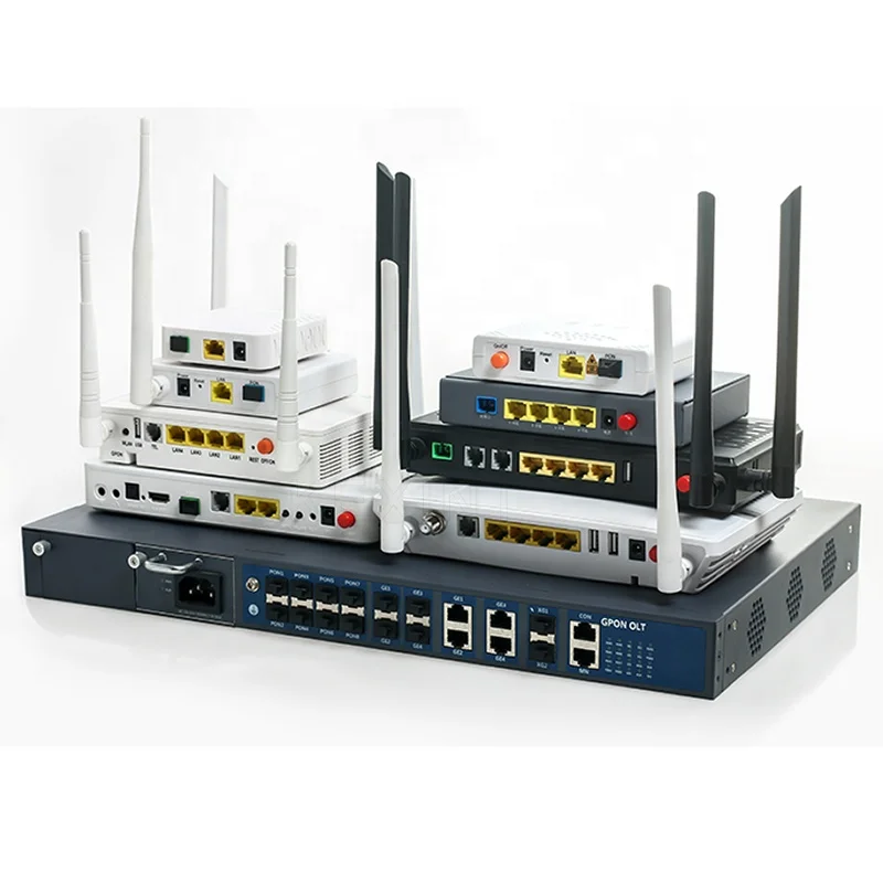 KEXINT FTTH 10 гигабитный Ethernet 16 портов 1 U GPON OLT совместим с различными типами
