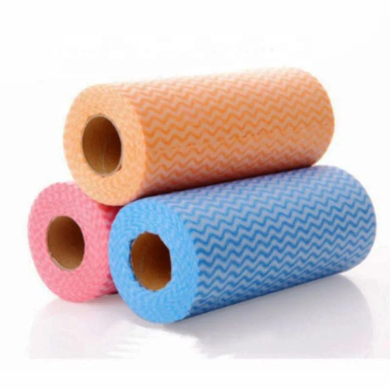 Cleaning Cloth Lazy Rags Roll Wholesale Custom Domestic Disposable Dish Wash Lazy Rags Eco Kitchen Towel Cleaning Cloths