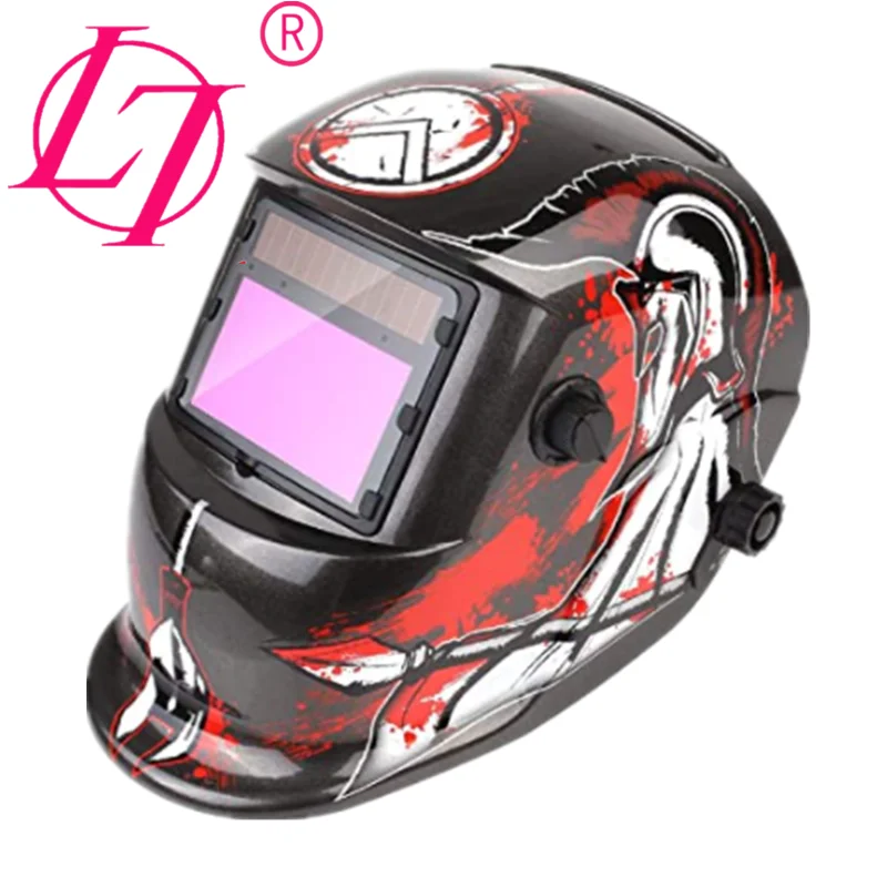 Solar Powered Welding Helmet Automatic Darkening and Eye-protecting helmet Shield Knight Design