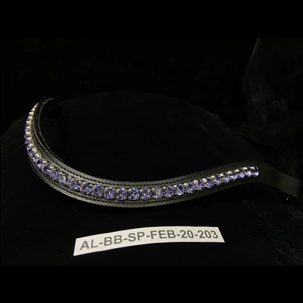 browbands Svarovskie Crystal Bling Genuine Leather Horse Browbands
