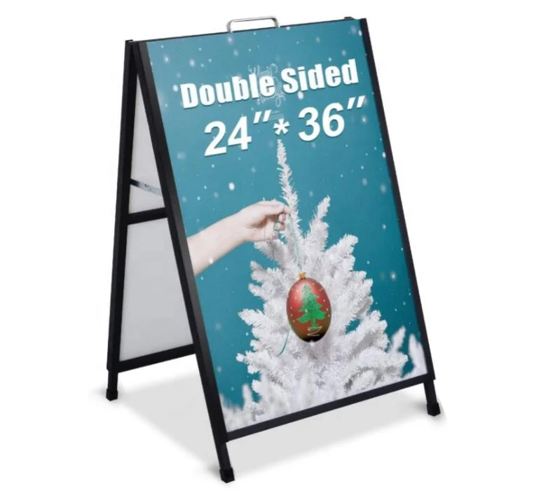 Outdoor Real Estate Metal Standing Board Led Sidewalk Springy Pavement Forecourt Signs Display Wholesale Plastic A Frames Sign