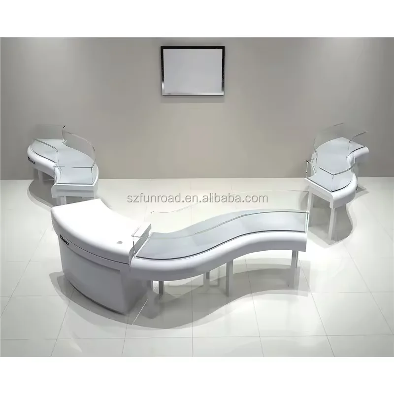 high grade jewelry showroom furniture with glass display counter and jewelry showcase