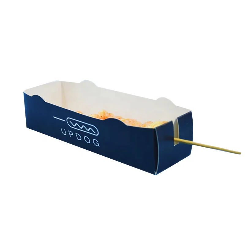 paper cake box sushi small  kraft paper box with polyester coating suitable for hot dogs sandwiches French fries