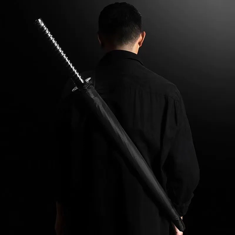 Japanese creative personality samurai automatic rain and sunshine sword anime business umbrellas
