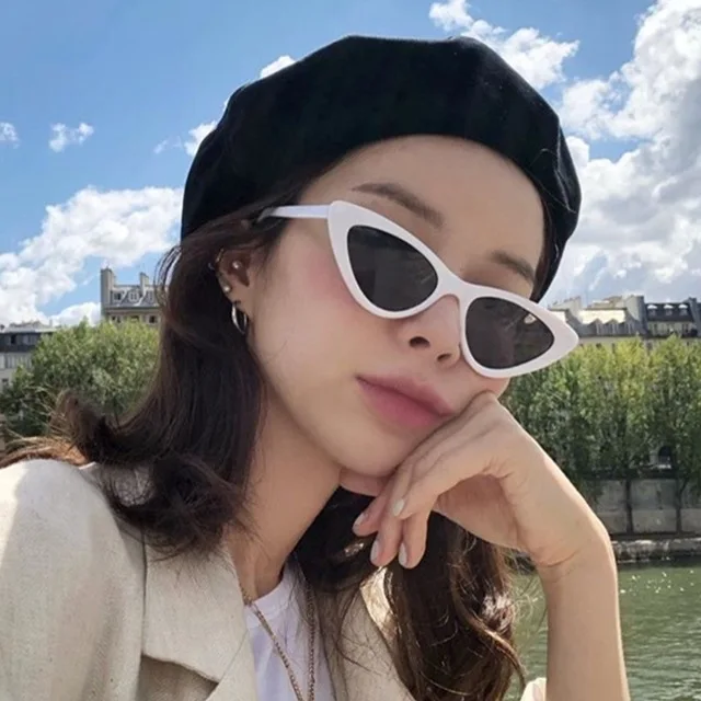 Cute Sexy Retro Cat Eye Sunglasses Women Small Black White 2019 Triangle Vintage Cheap Sun Glasses Red Female UV400