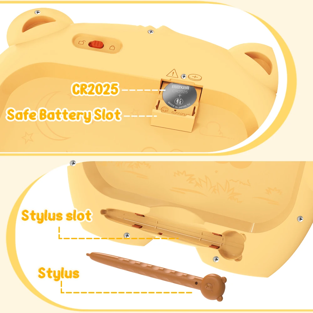 Paperless Animal Multicolor Painting Board Lcd Writing Tablet Kawaii Stationery