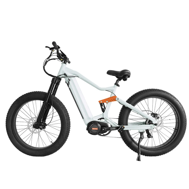 Bafang M620 Mid Drive 48V 1000W 26 Inch Full Suspension OFF ROAD Electric Mountain Bike 17.5AH Battery Hunting Ebike