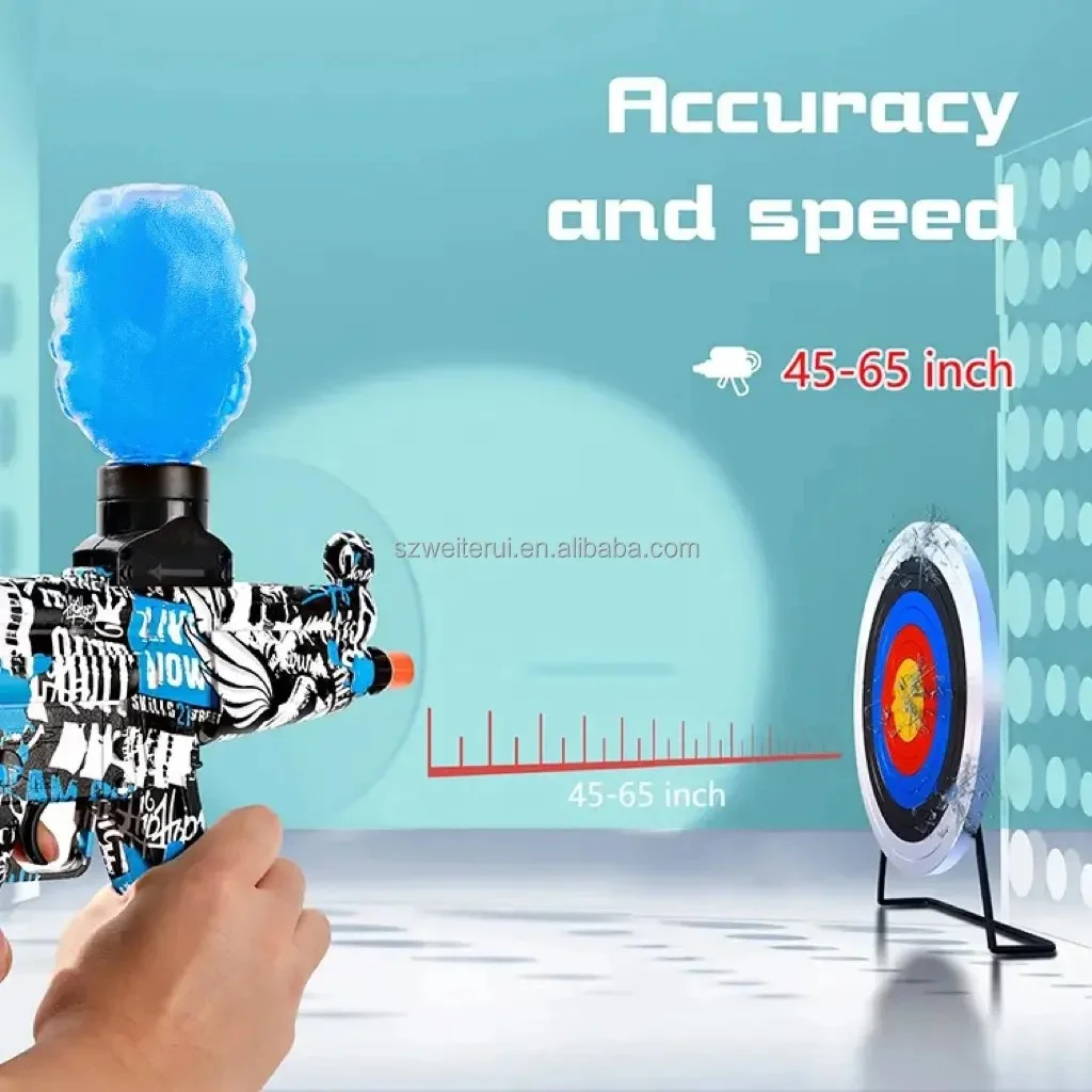 Shantou Chenghai AK47 Electric Gel Ball Blaster High-Speed Chargeable Automatic Splatter Gun Gel Bullet Type Water