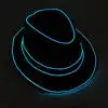 Partycool Glow Theme Party Neon Glow Birthday Party in The Dark Light up Hat Colors Flashing EL Flash Wire Fedora Party Favor