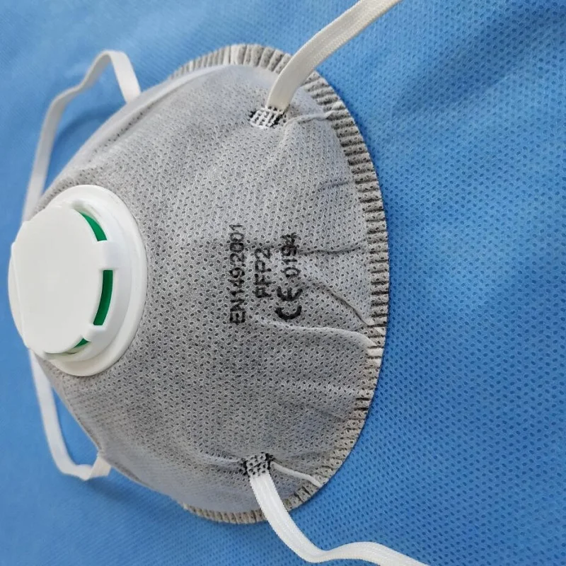 Быстрая доставка, Одноразовый Респиратор с активированным углем, маска KN95, дыхательный клапан