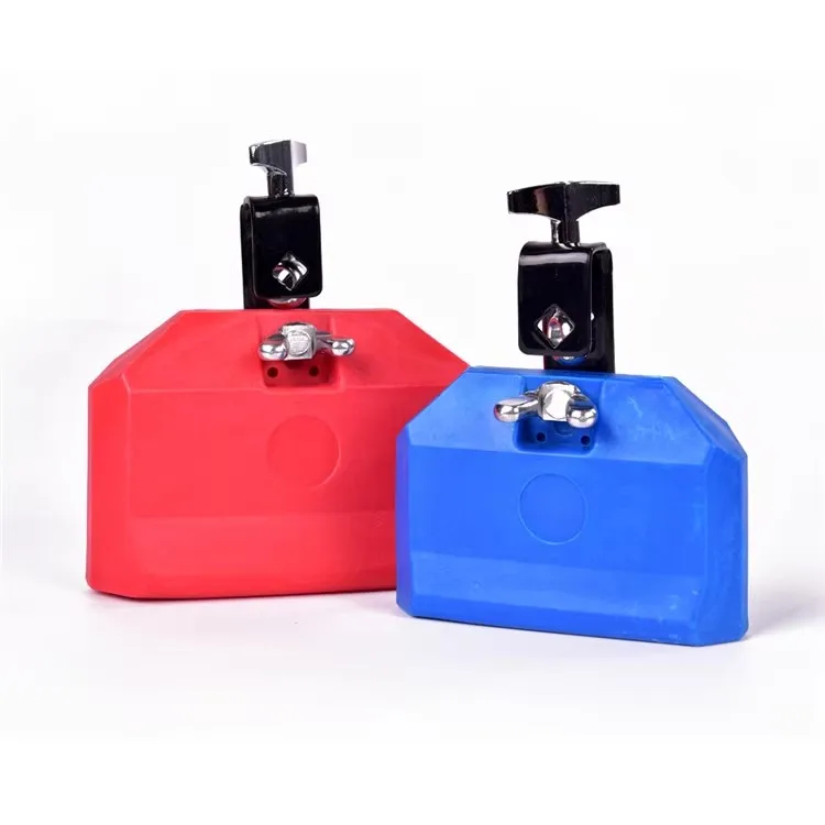 Customized ABS plastic noise maker cow bell toy KTV party favor drum percussion set toy musical instrument with blue color
