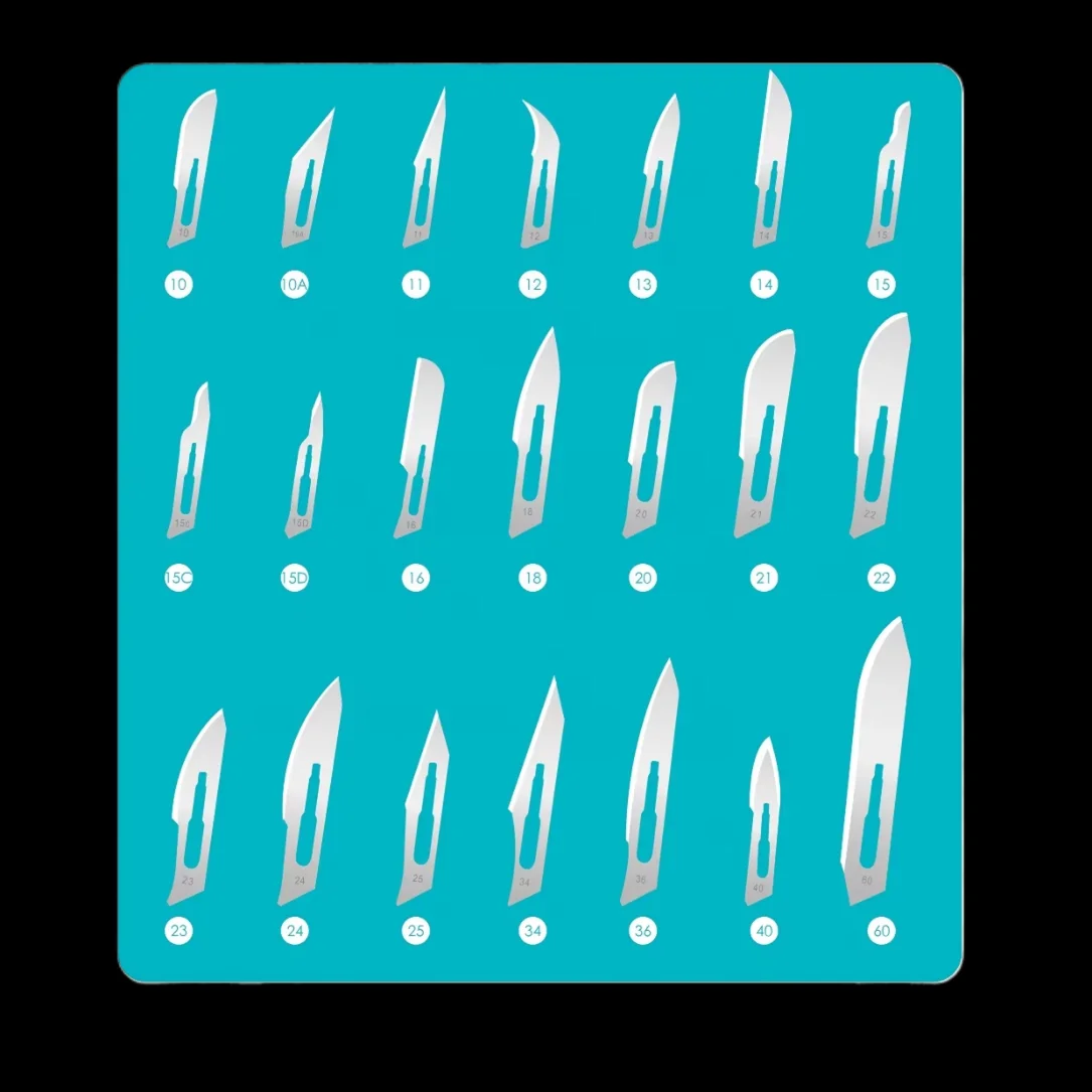 Medical Hospital Disposable Sterile Stainless Steel Pointed Knife #10-36 Surgical Blade For Most Scenarios