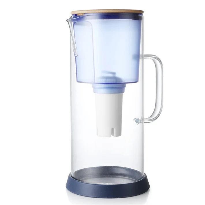 Kitchen Use 3.5L Portable Borosilicate Glass Drinking Water Pitcher Jug Remove Chlorine Heavy Metal and Limescale