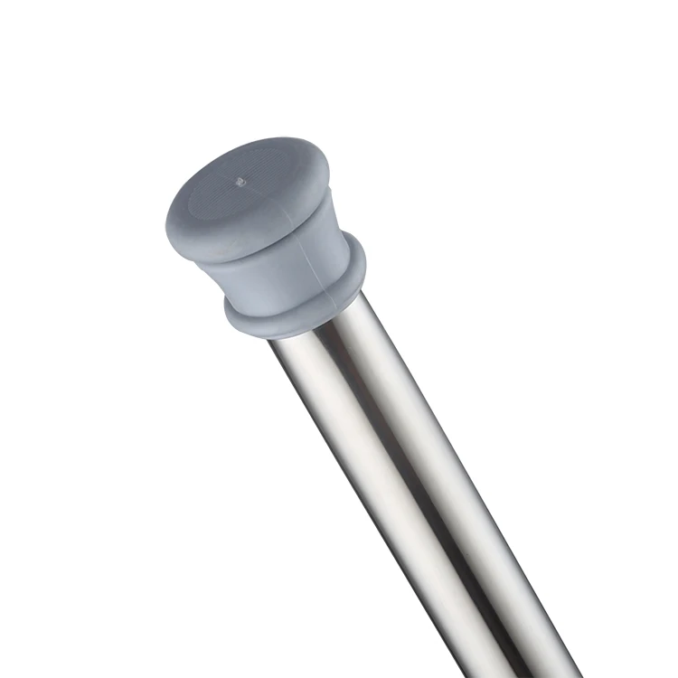 Manufacturers direct spring new non-punch-free pole multi-color optional strong durable bathroom retractable shower curtain rod