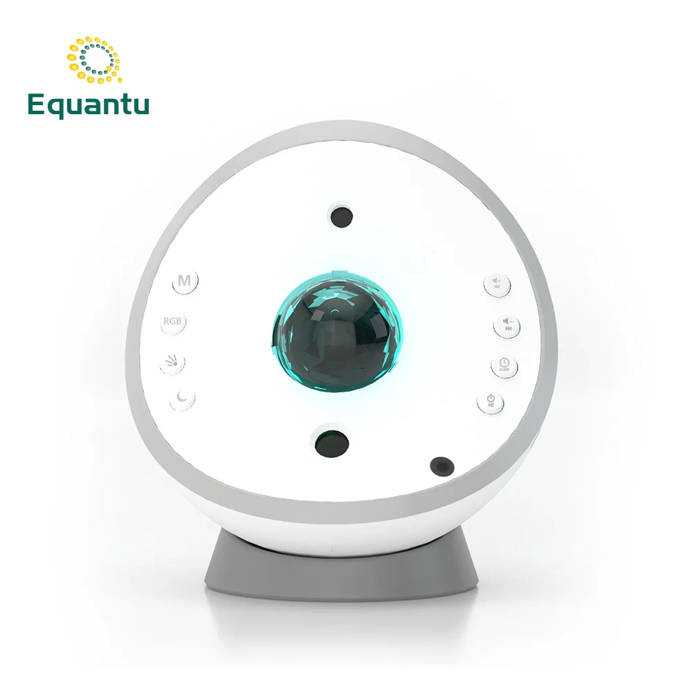 Проекционная лампа Equantu SQ95 в виде звездного небула, BT и кнопка, проигрыватель Корана с дистанционным управлением, музыкальная колонка с лазерным лучом