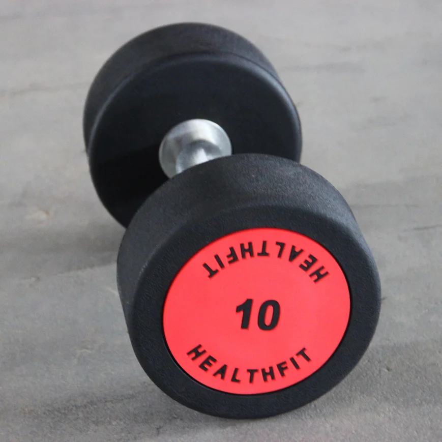 Exercise Fitness Weight Gym Fitness accessories home gym equipment round rubber dumbbell in stock Club MND