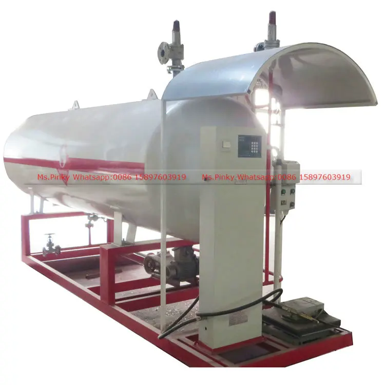 Mini Cooking Gas Skid Station Small LPG Gas Storage Tank for Home Cooking 5000L