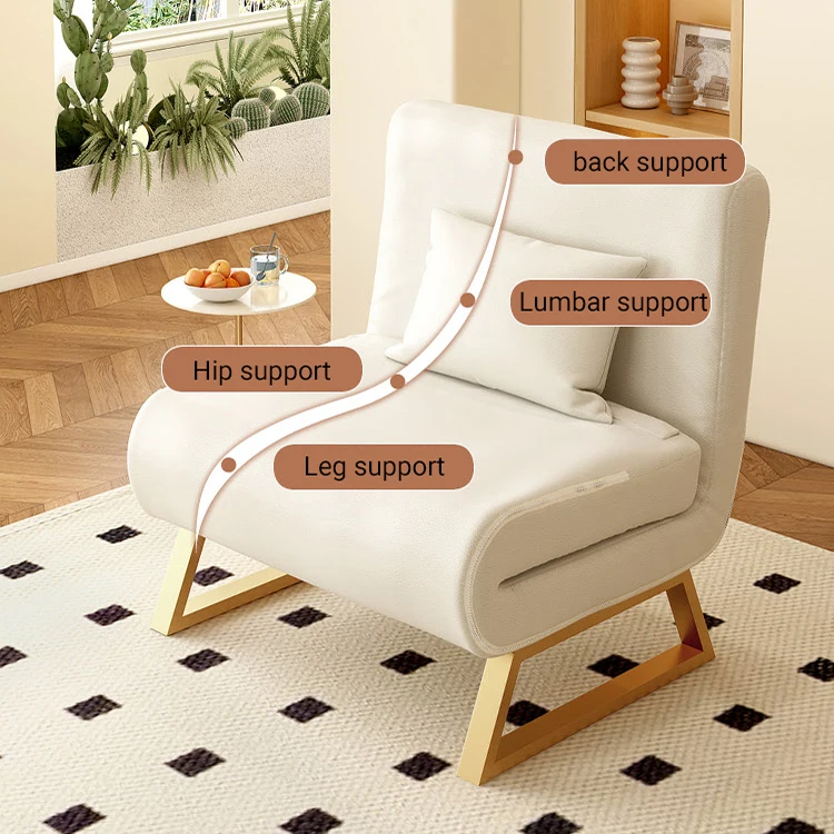 New Minimalist Italian Nordic Large king Queen Size 2 in 1 Sofa and Bed Foldable Metal Pull Out 2 Seater 3 Seater Sofa Bed Set