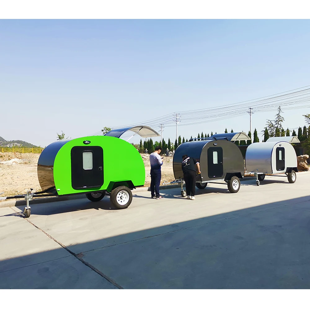 factory custom off road mini caravan lightweight camper teardrop trailer