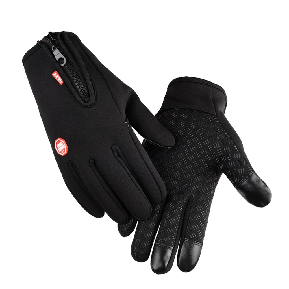 Hot sale Zipper Ridding Gloves Touch Screen Warm and Waterproof Movement Mountaineering Ski Gloves