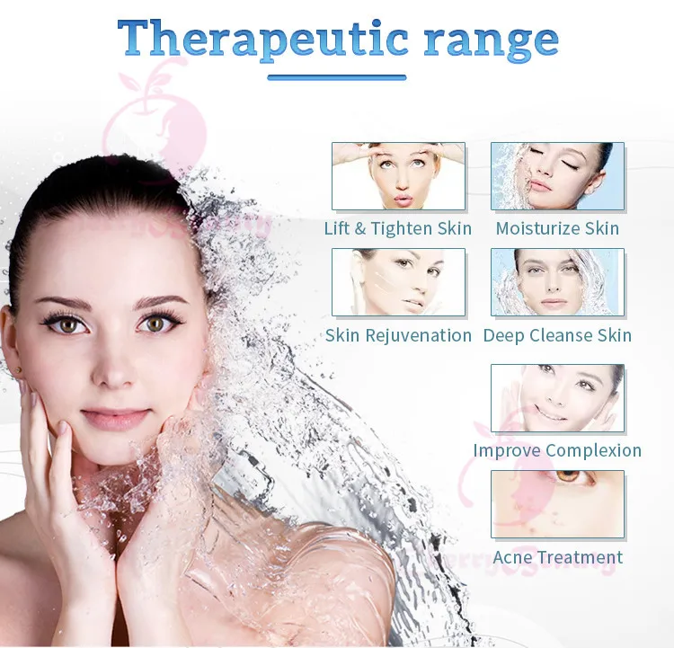 Portable microcurrent facelift skin tightening oxygen facial maquina limpieza de piel de cara ultrasonic skin care spa equipment