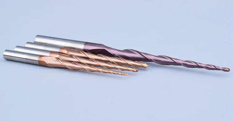 Solid Carbide 2 Flutes Tapered Ball Nose End Mill End Mills For Wood cnc tool wood router bits for wood