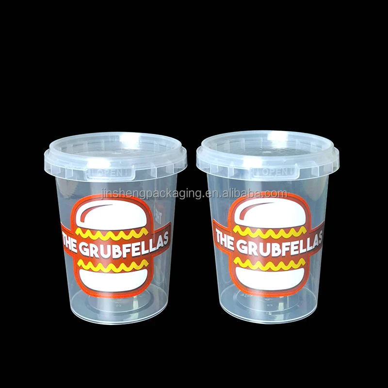 Custom personalized fast shipment customization logo IML printing freezer safe food container round 16oz pint ice cream cup