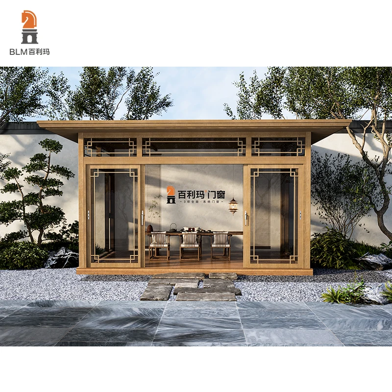 High Quality Free Standing Sunroom Glass House Aluminum Tempered Glass Aluminium Solarium Winter Garden Thermal Glass Houses