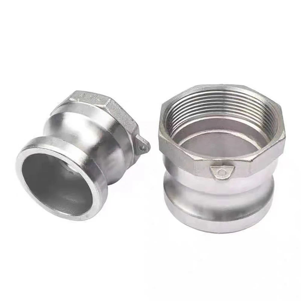 Stainless Steel Camlock Fittings Connectors A Type Camlock Quick Coupling Adapter Pipe Fitting