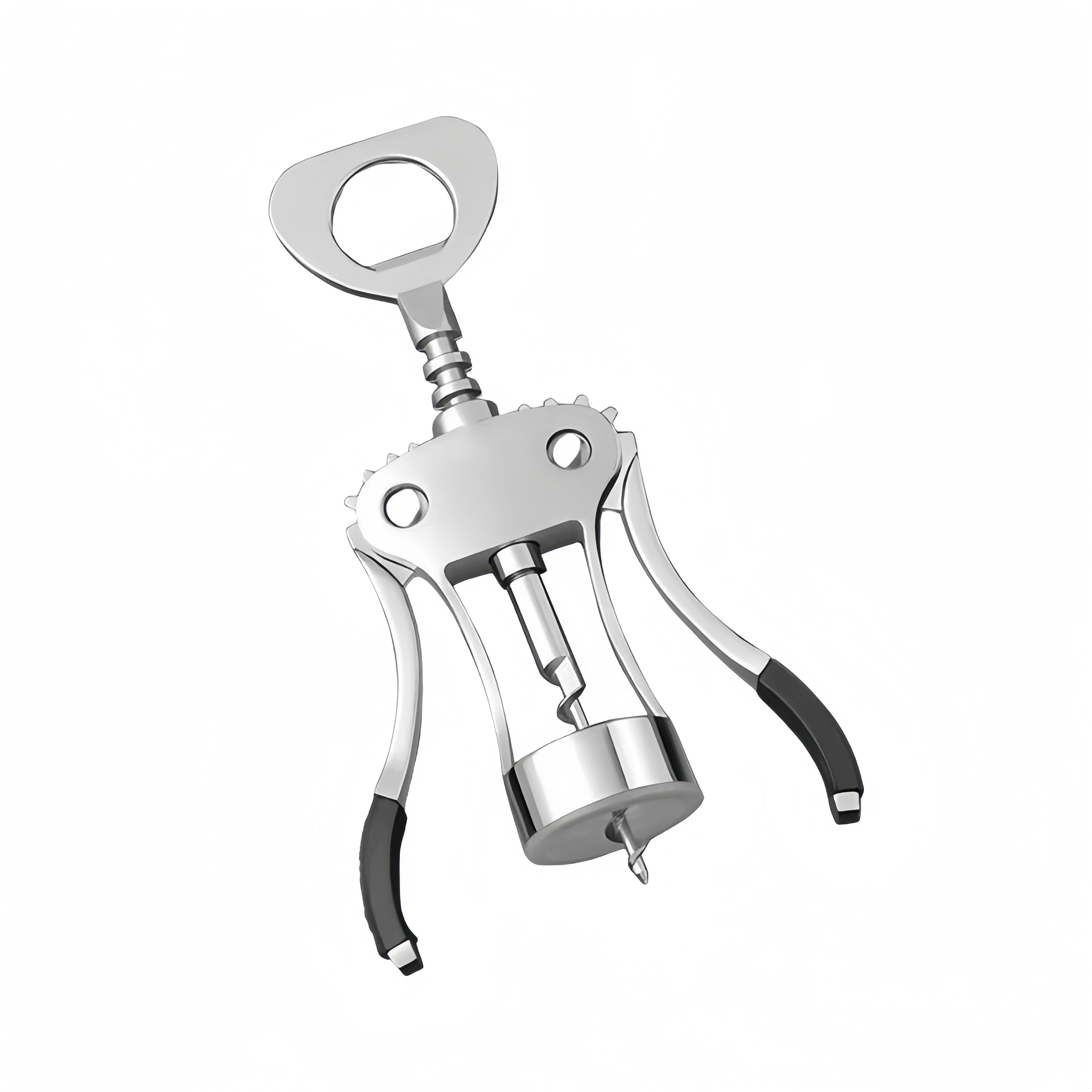 Kitchen Gadgets Factory Direct Sale 2cr13 Silicone Corkscrew Wine Bottle Opener Kitchen Gadgets Manual Can Opener