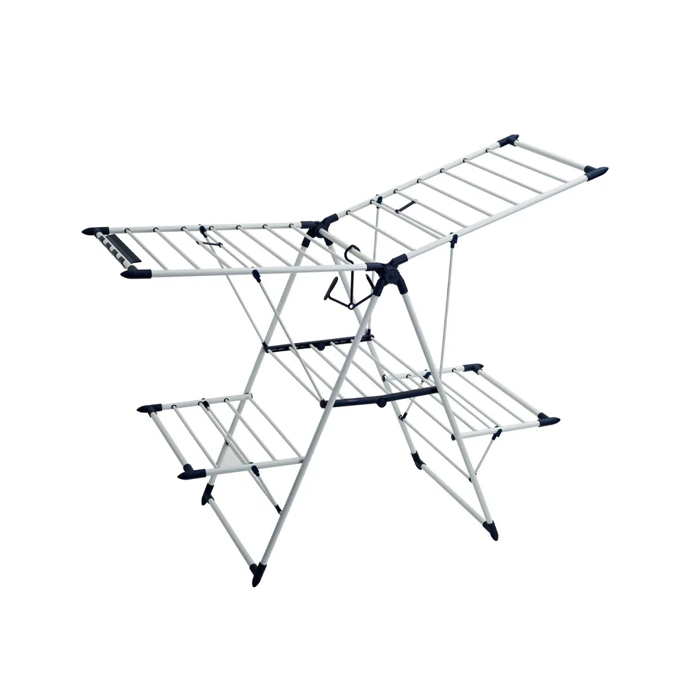 Professional 20M Drying space 2 Tier Gullwing Collapsible Dryer Hanging Drying Cloth Laundry Rack