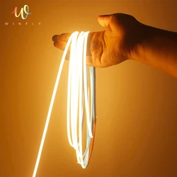 OEM Factory LED Strip DC24V 320 LEDs 24V 8mm 10W COB LED Smart Strip Lights with 3 Years Warranty