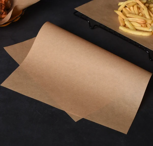 White or Brown Color Thin Parchment Paper Greaseproof Cooking paper 36/38/40gsm